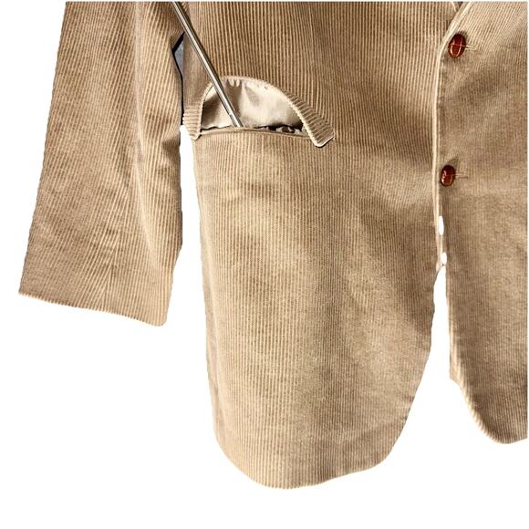 Lauren Ralph Lauren Blazer 42XL Camel Brown Tan Corduroy Suit Jacket Extra Tall - Picture 4 of 11